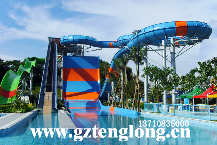 大滑板滑梯玻璃鋼滑道圖片