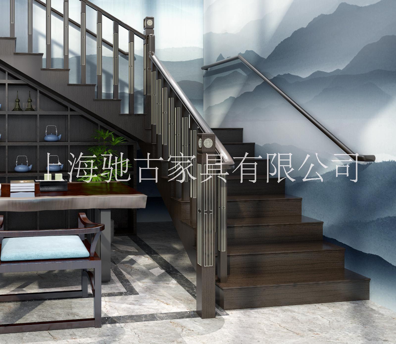 實木樓梯圖片/實木樓梯樣板圖 (3)