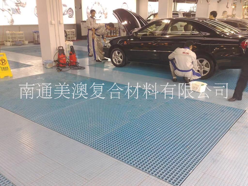 南通品质玻璃钢格栅水沟盖板洗车房格栅汽车修理厂地面铺设图片