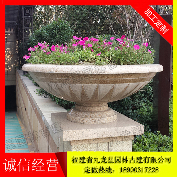石雕花缽批發(fā) 石雕花缽哪里便宜 廠家*