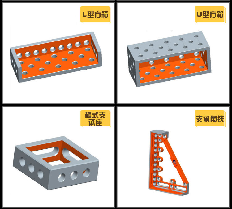 三维柔性焊接夹具L型多功能方箱图片