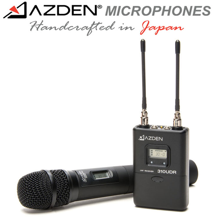 Azden 310HT 310UDR+35HT 阿兹丹一拖一无线手持话筒麦克风 广播级一托一无线采访话筒