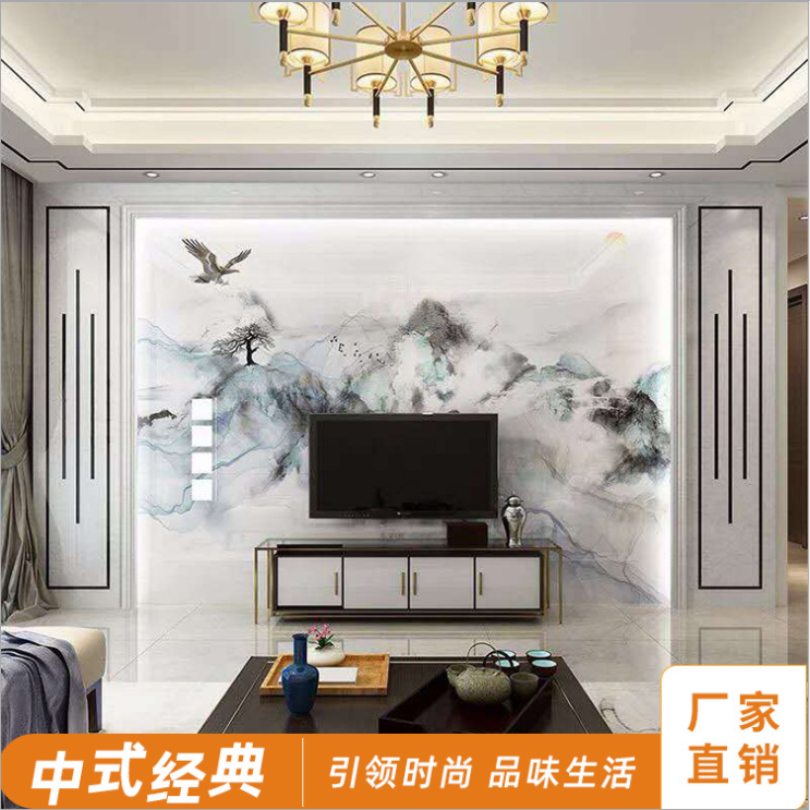幾何立體3d瓷磚電視背景墻@現(xiàn)代簡約微晶石客廳大理石背景墻裝飾磚廠家