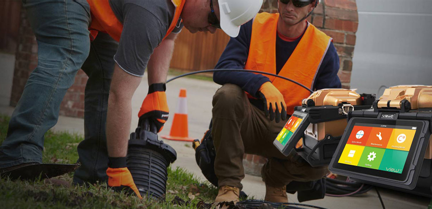 工地光纖熔接,光纖收發(fā)器單模多模,單模光纖芯小10MM 工地光纖熔接,線機(jī)器挖斷