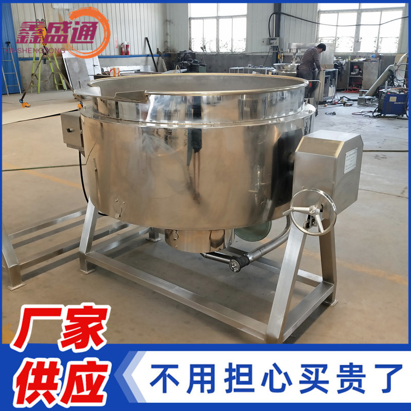 不銹鋼電加熱夾層鍋 500L煮鍋圖片