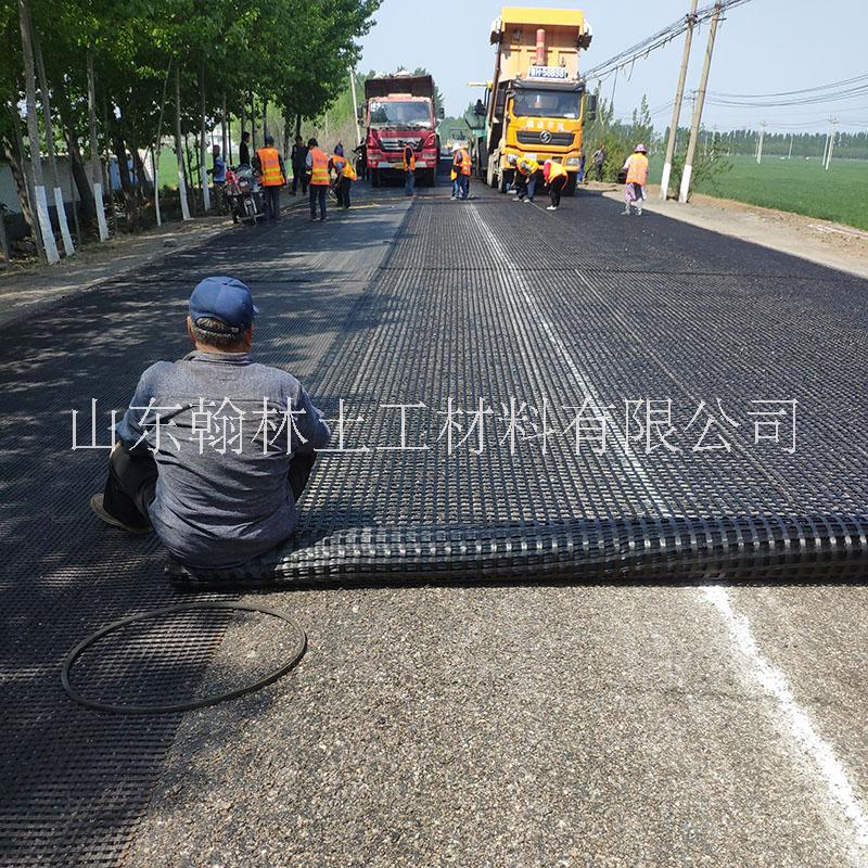 土工格栅厂家生产沥青路面防裂玻纤格栅自粘双向玻纤土工格栅