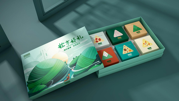 端午節(jié)禮盒_粽子禮盒定制_西安端圖片