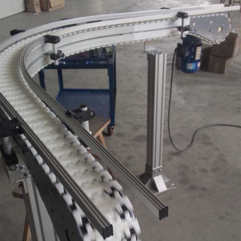 103防滑90度轉(zhuǎn)彎線 擋板爬坡輸送機(jī)  動力滾筒輸送機(jī)