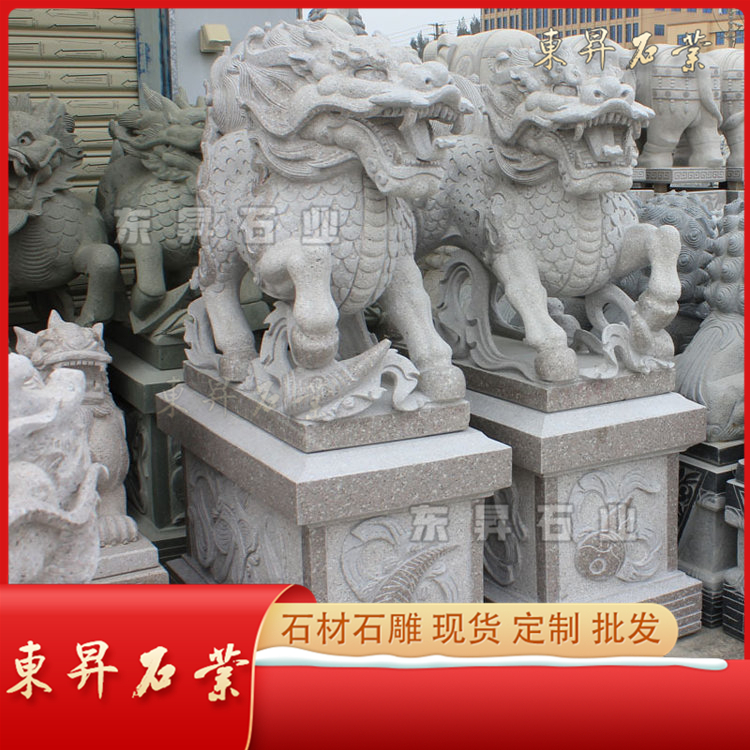 石雕麒麟圖片/石雕麒麟樣板圖 (2)