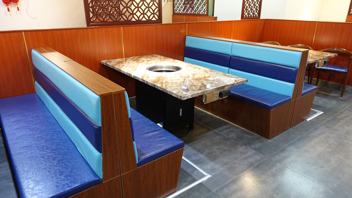 天津火鍋城桌椅定制 燒烤店卡座