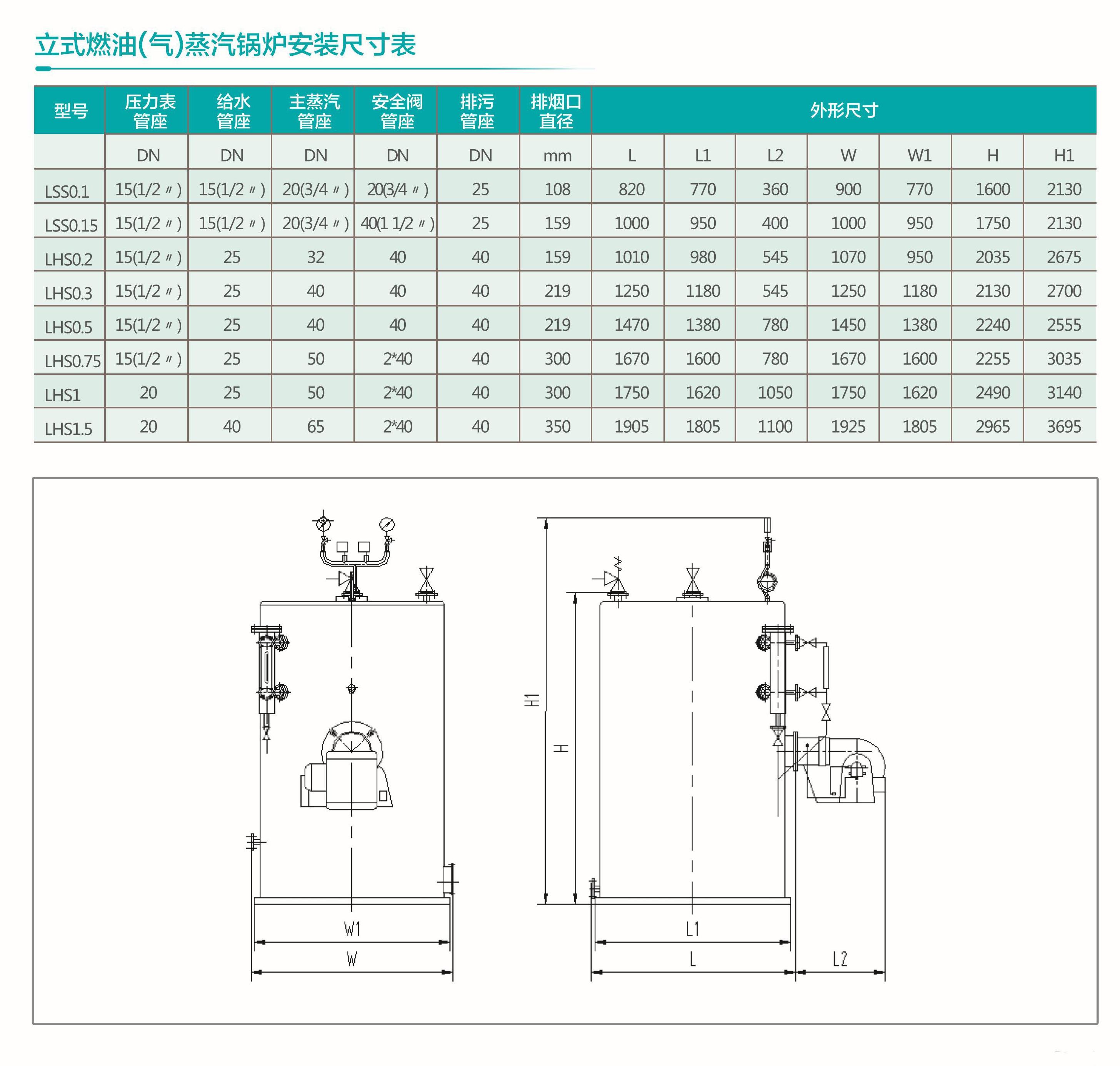 立式燃油燃气蒸汽发生器200公斤蒸汽量匠奥立式燃油燃气蒸汽发生器适合蒸煮熨烫水泥养护采暖热水