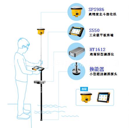 海鹰 海洋之星便携式测深仪 轻型碳纤维支架 单手操作