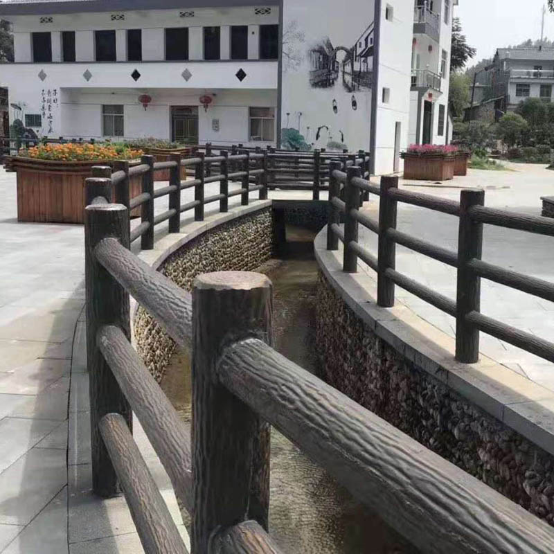 浙江鼎成龍升仿樹皮護(hù)欄-水泥仿木欄桿價格-水泥護(hù)欄質(zhì)量