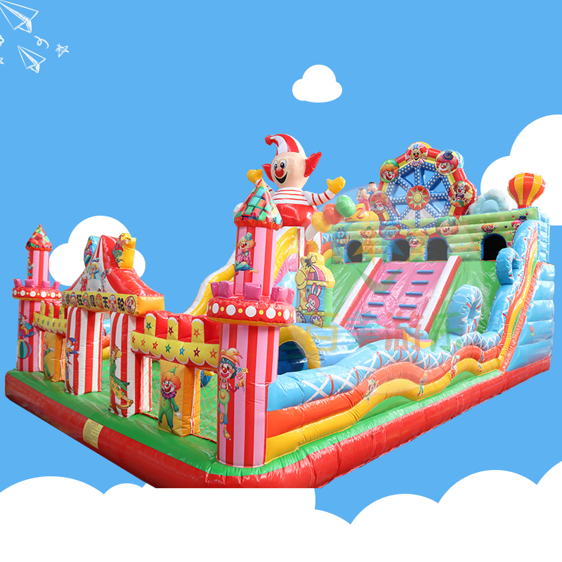 福建龍巖公園兒童充氣跳床充氣大滑梯蹦蹦床款式多歡迎選購