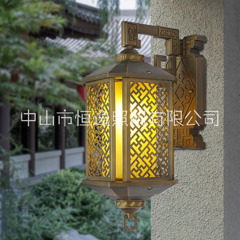 恒逸照明新中式仿古全銅壁燈