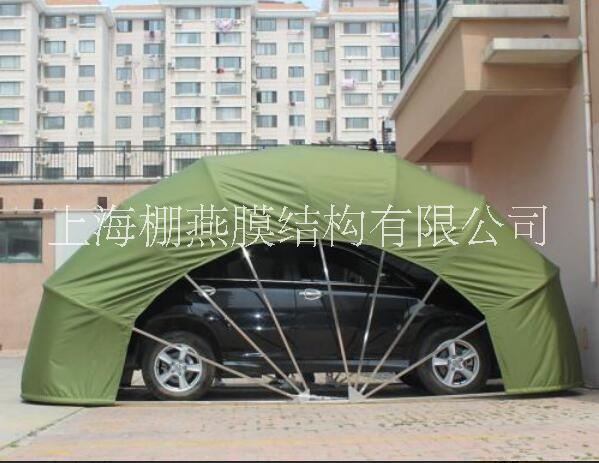 伸縮車棚安裝圖片/伸縮車棚安裝樣板圖 (2)