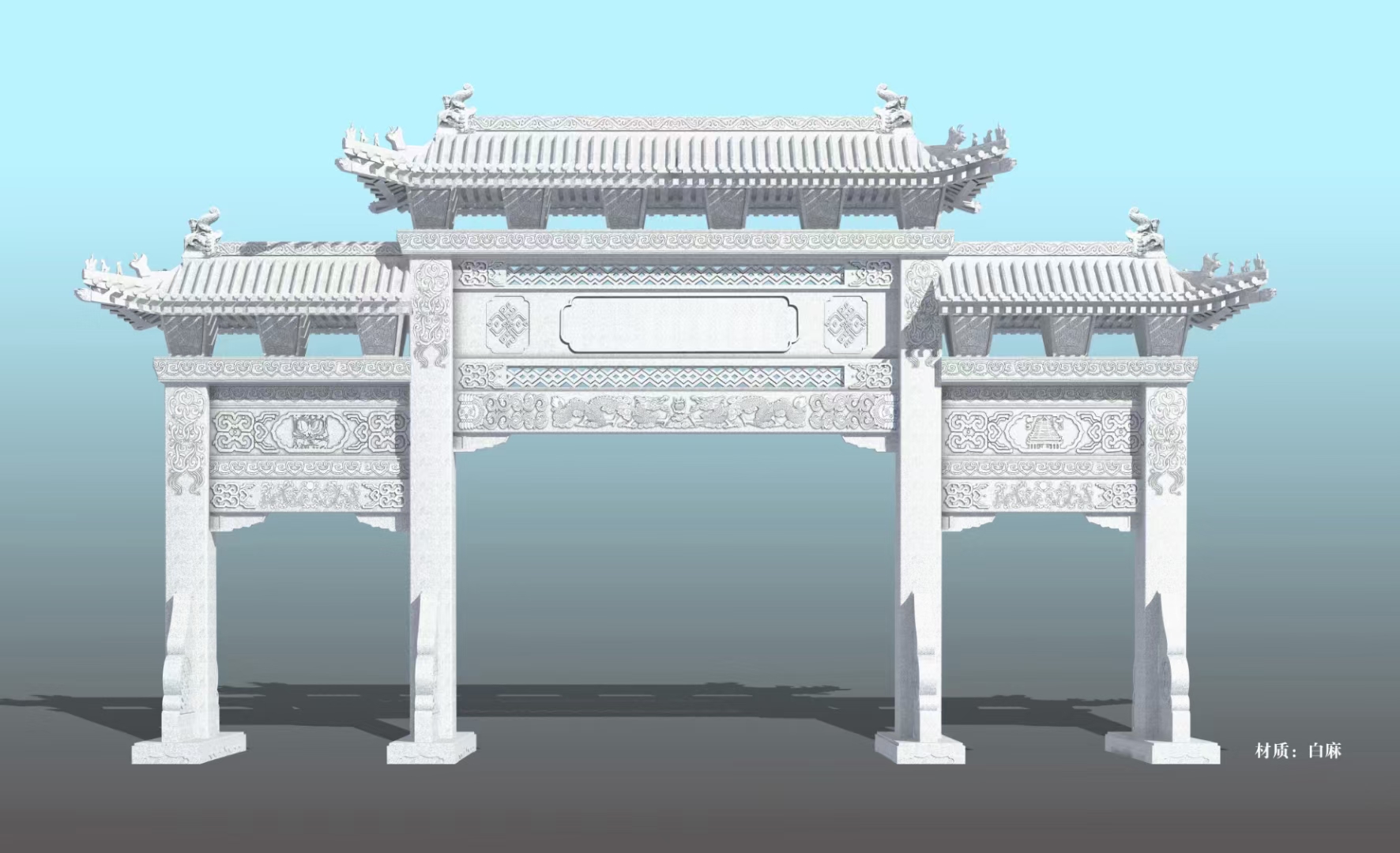 石牌坊圖片/石牌坊樣板圖 (4)
