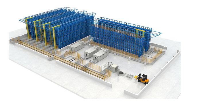 智能仓储设备立体仓库WMS系统图片