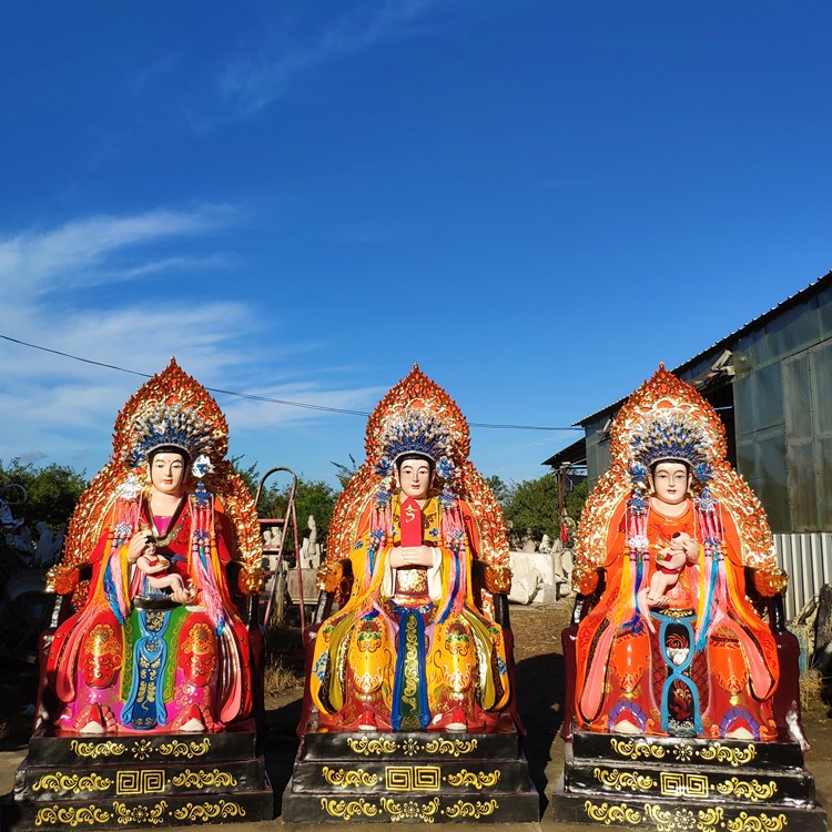 河北泰山老奶奶 鳳冠老母神像 泰山娘娘佛像 天仙玉女佛像