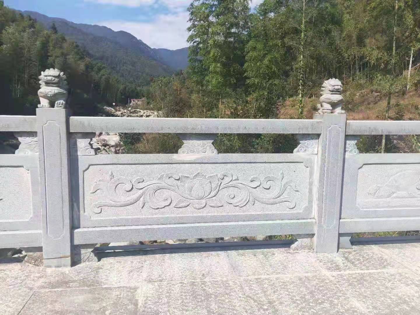 福建芝麻白石雕欄桿圖片/福建芝麻白石雕欄桿樣板圖 (4)