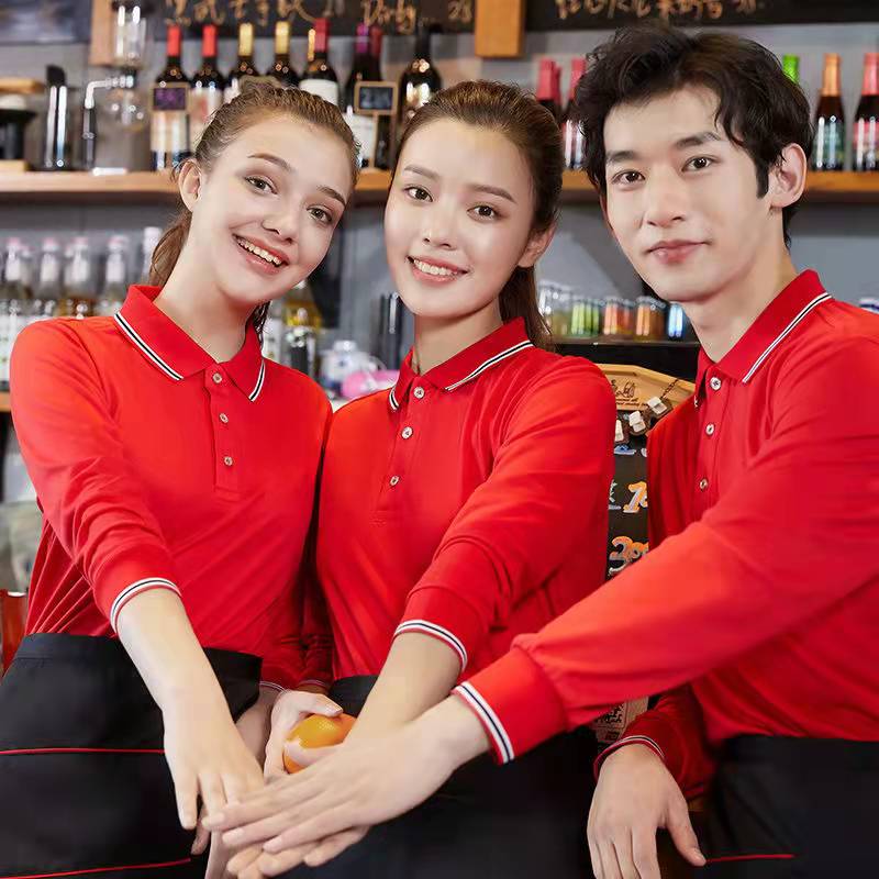 長袖polo衫定制工作服t恤聚會工衣廣告文化衫訂制刺繡印logo