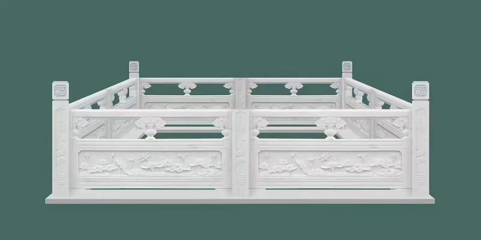 石雕旗桿臺圖片/石雕旗桿臺樣板圖 (1)