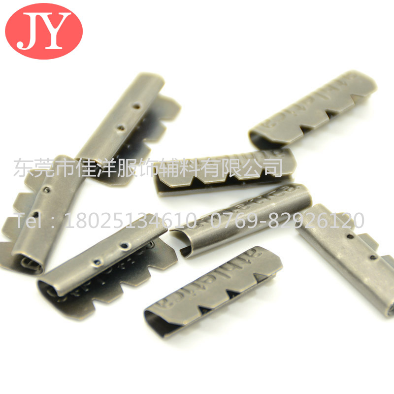 平底/圓底金屬啤咀繩夾  U型金屬尾夾 衛(wèi)衣帽繩夾