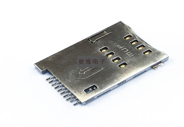 8+2PIN SIM卡座自彈式10PIN卡槽無(wú)柱現(xiàn)貨熱銷 SIM卡座8+2P自彈圖片