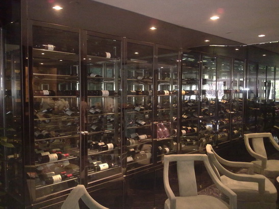 304不銹鋼黃鈦金/玫瑰金酒柜  歐式葡萄紅酒恒溫不銹鋼酒柜廠家供應(yīng)