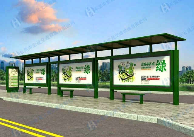 公交候車亭圖片/公交候車亭樣板圖 (1)
