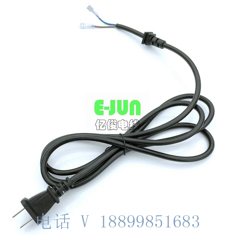 3C認(rèn)證 1.5M中規(guī)兩插帶SR卡位延長(zhǎng)線 二插鋤頭八字尾電源線