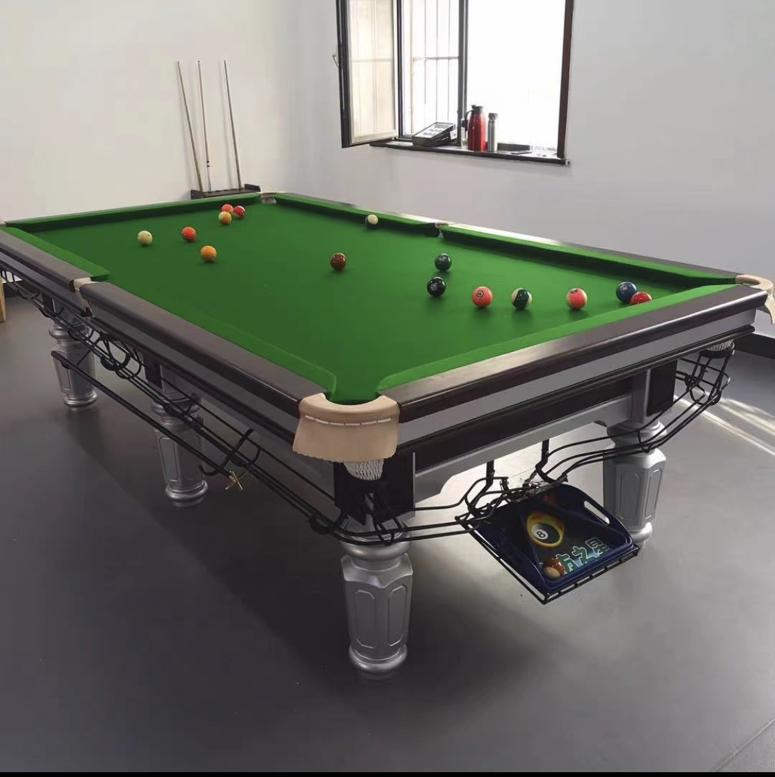 銀腿鋼庫中式黑八臺圖片/銀腿鋼庫中式黑八臺樣板圖 (2)