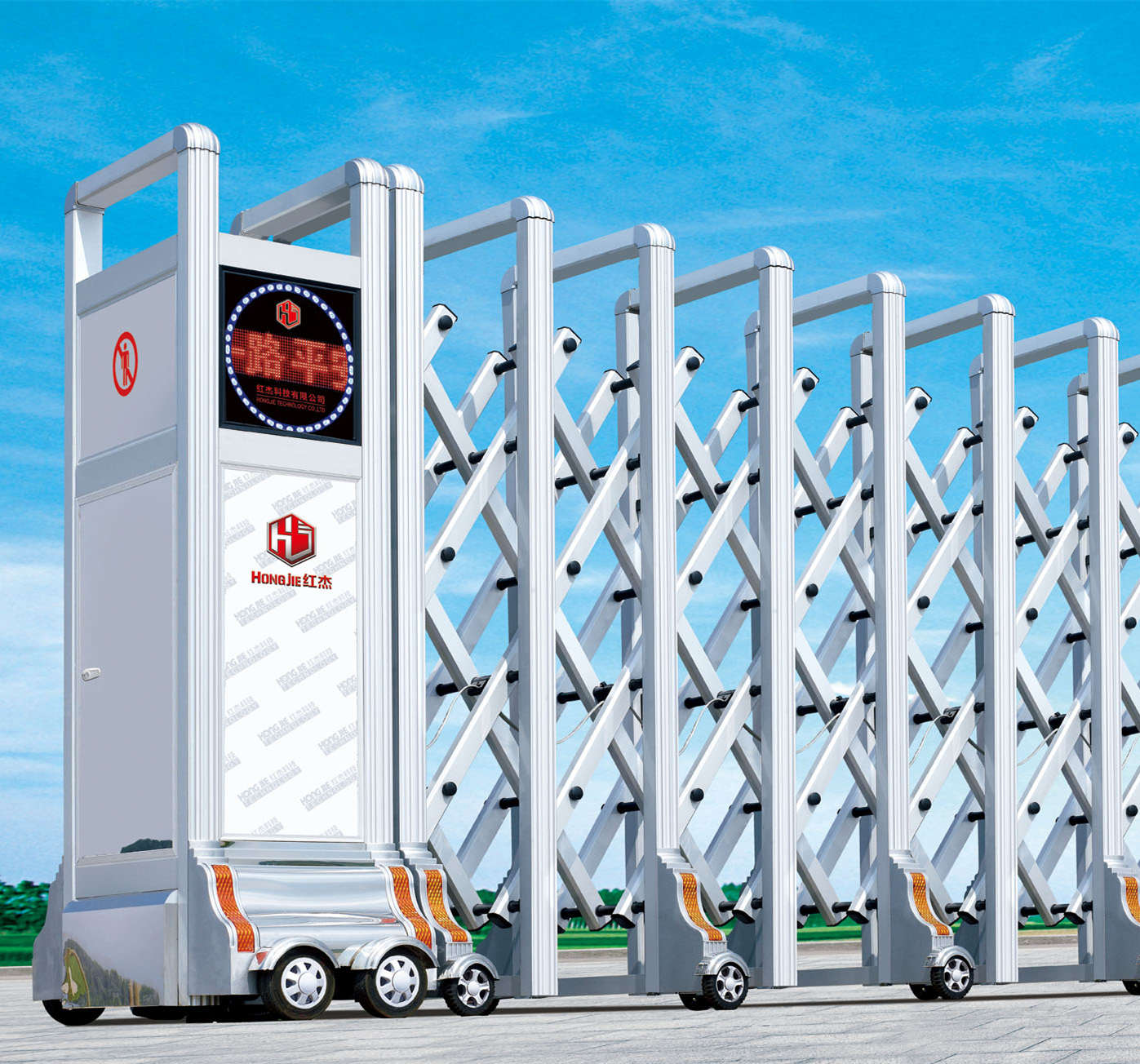 鋁制伸縮門(mén)圖片/鋁制伸縮門(mén)樣板圖 (1)