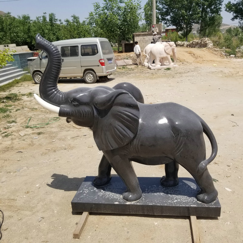 石雕大象圖片/石雕大象樣板圖 (4)