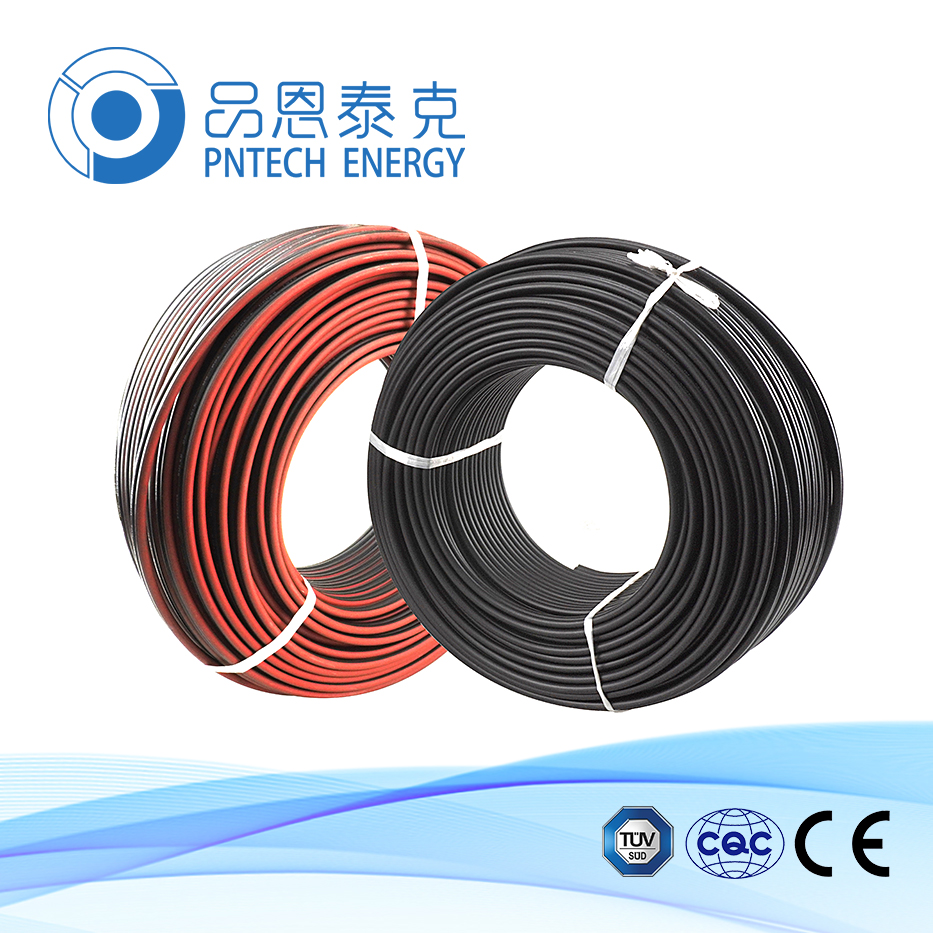 太陽能光伏線纜 1*4mm2太陽能光伏直流電纜線 H1Z2Z2-K 太陽能光伏直流線纜
