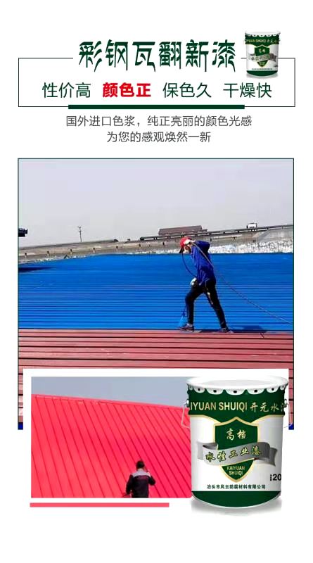 彩鋼翻新水漆圖片/彩鋼翻新水漆樣板圖 (2)