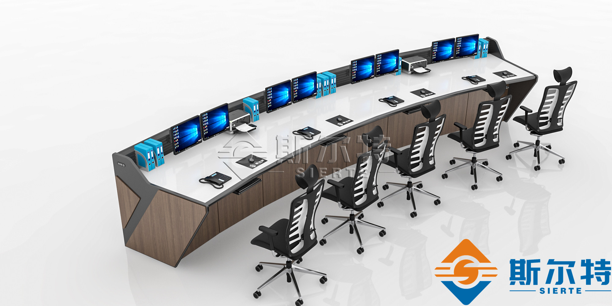 辦公室監(jiān)控臺(tái)，監(jiān)控操作臺(tái)，監(jiān)控臺(tái)圖片