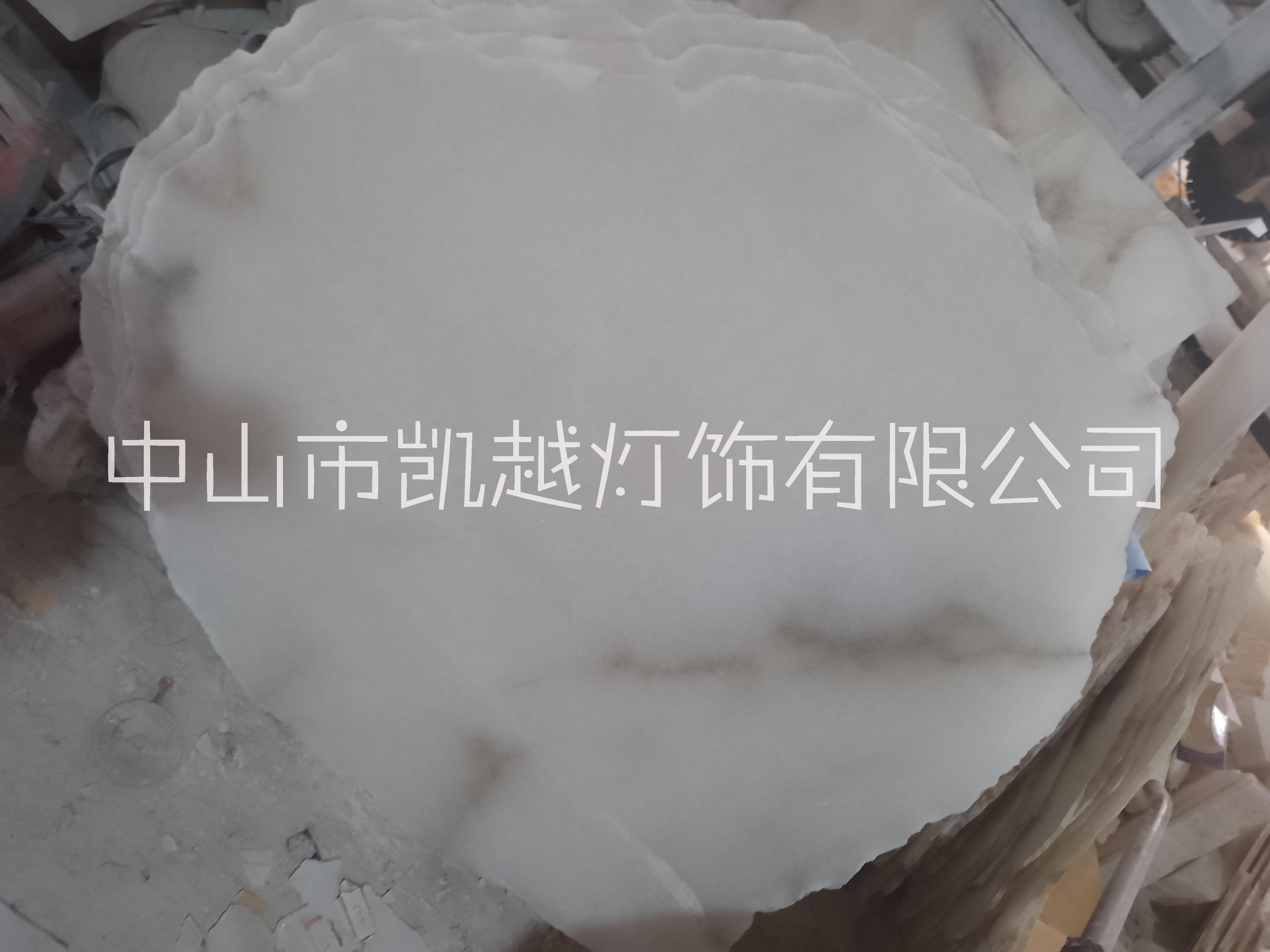 天然云石板材 西班牙雪花石灯罩图片