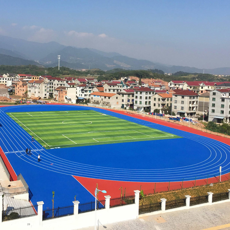 学校塑胶跑道翻新深圳学校混合型塑胶跑道施工_深圳全塑型透气型跑道施工_学校塑胶跑道翻新施工_能冠体育