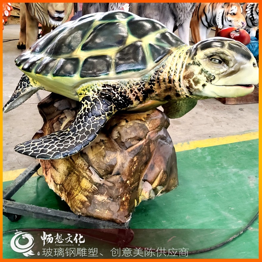 仿真海洋生物 户外展览动物机电模型 商场公园游乐园引流美陈 仿真海龟图片