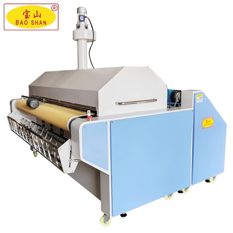 縮水機(jī)使用作用布料蒸汽縮水定型服裝布料118型網(wǎng)帶傳送長度1米8