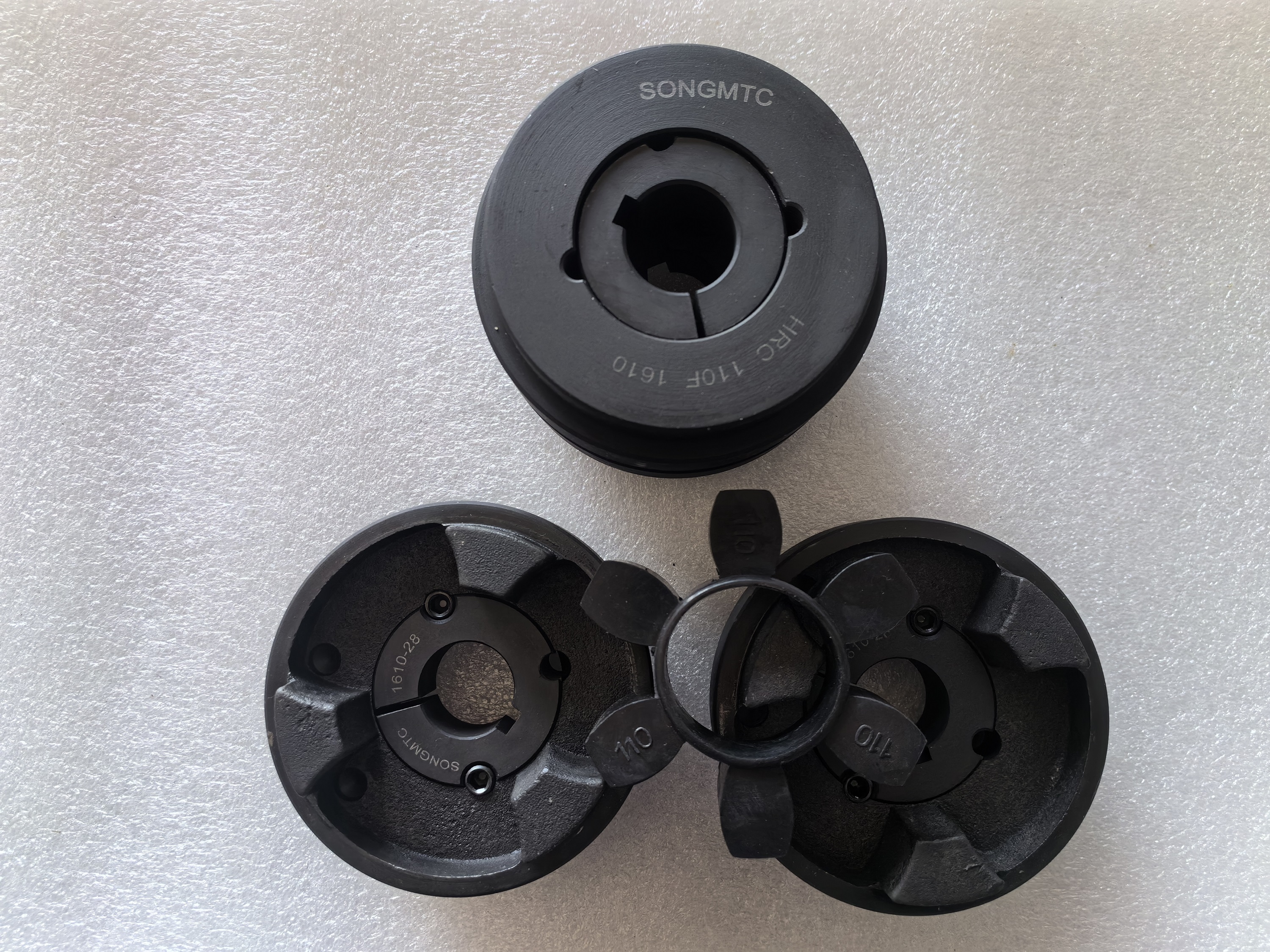 HRC110FH錐套漲緊式梅花彈性聯(lián)軸器SONGMTC