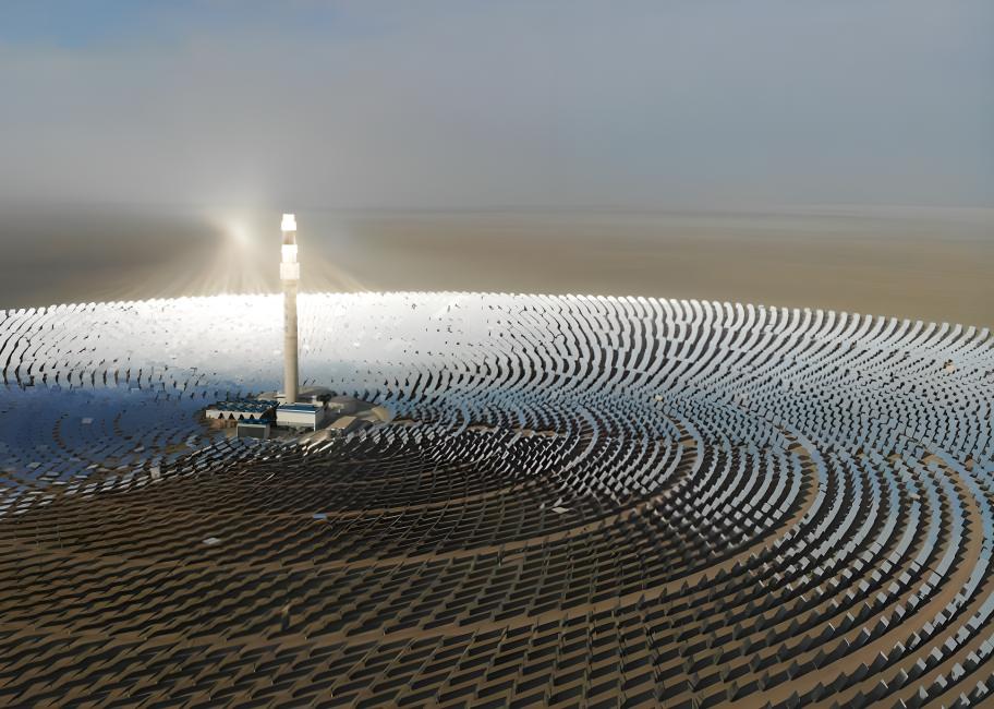 太陽能熔鹽光塔電站圖片/太陽能熔鹽光塔電站樣板圖 (3)