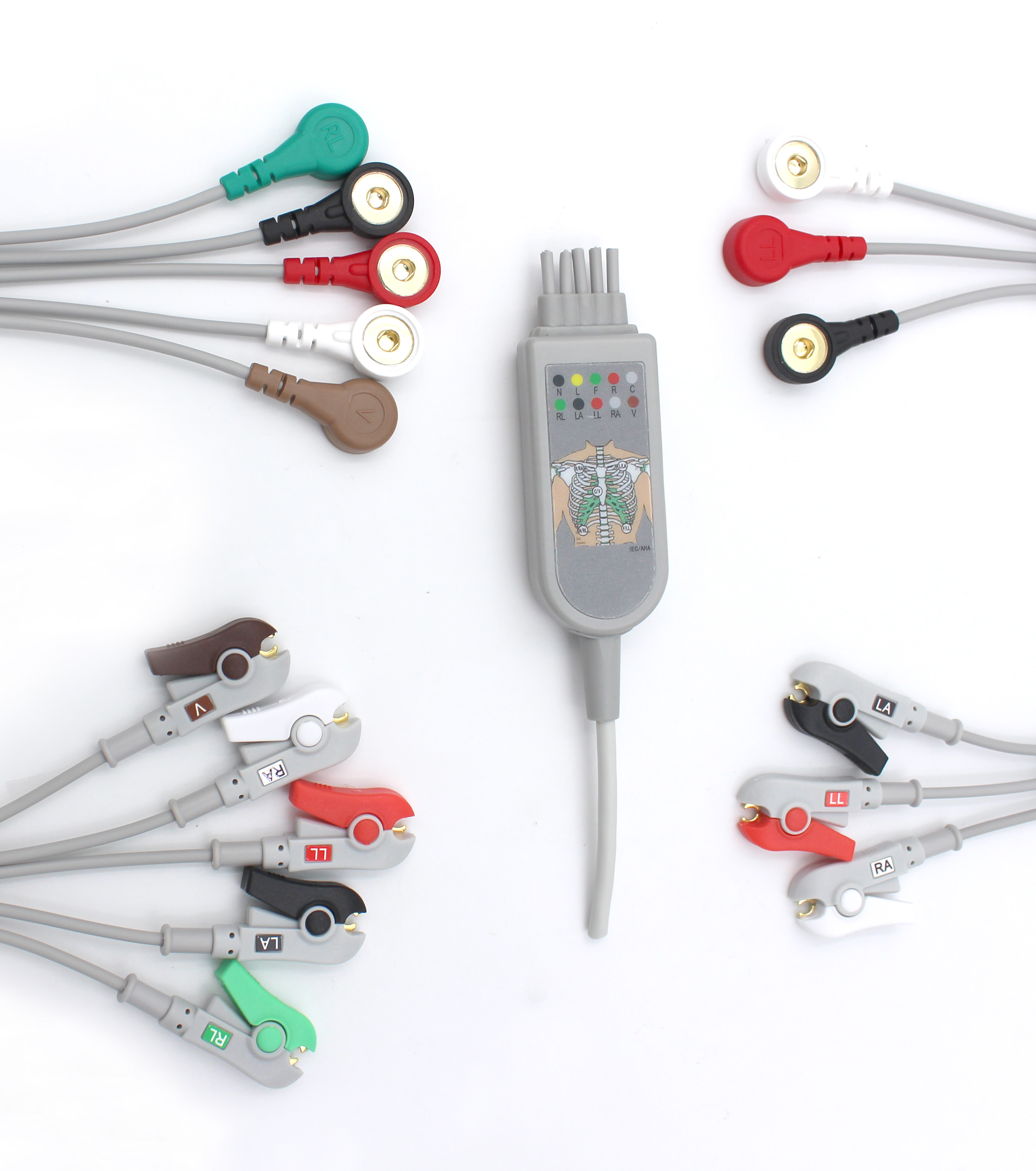 監(jiān)護儀導(dǎo)聯(lián)線圖片/監(jiān)護儀導(dǎo)聯(lián)線樣板圖 (2)