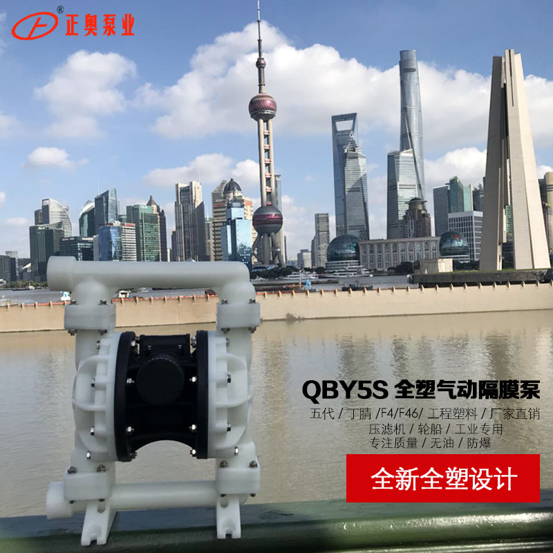 QBY5S-40F型全塑料气动隔膜泵上海博生气动隔膜泵生产厂家气动隔膜泵品牌