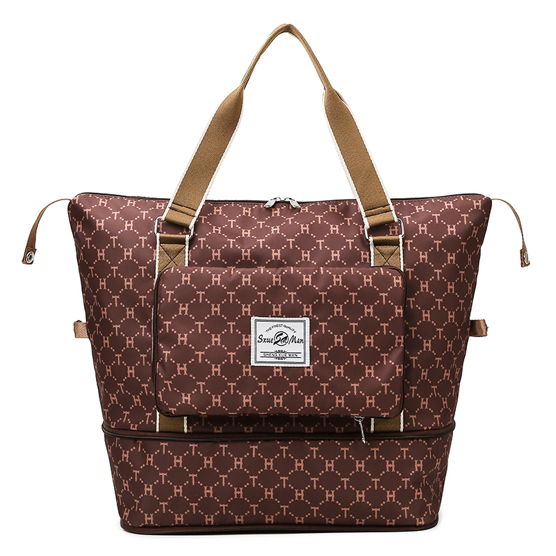 可拓展大容量旅行包簡約手提短途行李收納袋干濕分離運動健身包