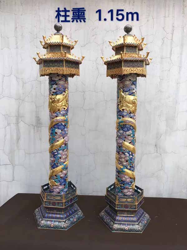 景泰藍工藝品加工定制紫銅胎高溫燒制而成銅胎掐絲琺瑯工藝品純手工制作景泰藍擺件