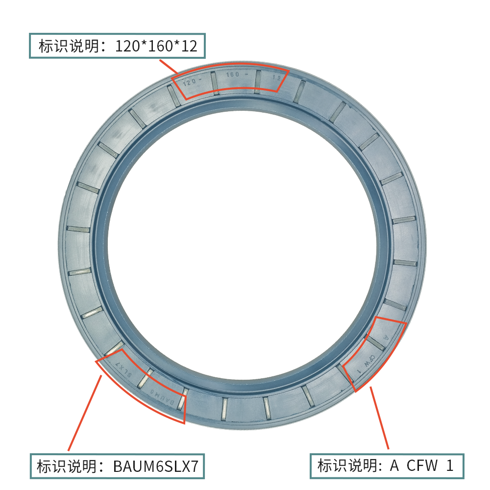 德國CFW骨架油封120*160*12耐油耐磨密封 BAUM6SLX7 ACFW1