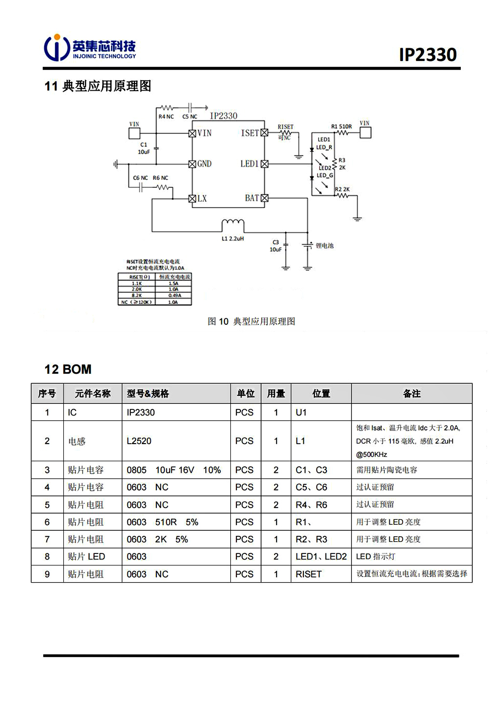 IP2330 英集芯 單節(jié)鋰電池同步開關(guān)降壓充電芯片 5V輸入1.5A充電