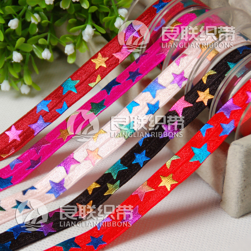 供應(yīng)廈門良聯(lián)彈性帶印刷織帶印刷彈性帶定制